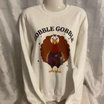 Gobble Gobble Turkey Sweatshirt White Photo 0