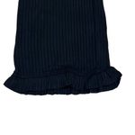 n:philanthropy Revolve  Black Medium Talker Pants Ribbed Cropped Ruffle Hem NWT Photo 5