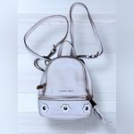 Michael Kors  Women’s Rhea Mini Floral Appliqué Leather Backpack Photo 4