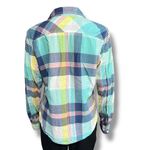 American Eagle  Womens Plaid Button Down Shirt Long Sleeves Collared Large Photo 2