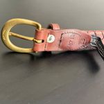 Brighton Vintage  Woven Leather Belt Solid Brass Buckle Size 36 Unisex 46713 Photo 7