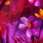 Vintage 90s Catalina Floral Ribbed Low Back High Cut Swimsuit Size Medium Pink Photo 5