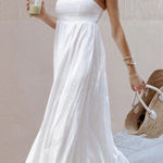 Petal and Pup  ODESSA MAXI DRESS - WHITE Size M Photo 0