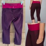 Lululemon  Illumina Crop Bordeaux Drama / Bumble Berry size 4 W6C62S​​ Photo 1