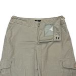 IDG Beige Khaki Cargo Pants Cropped Casual Outdoors Women's Size 8 Tan Photo 2