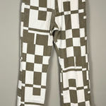 Beige Botany Wide Leg High Waisted Color block Jeans Size Small Retro Brown Photo 0