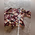 Autumn Vibes Floral Flowy Button Tie Front V Photo 6