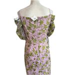 JS Collections Lavender Green Embroidered Mesh Overlay Gown Floral Sz 6 NWT Photo 6