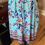 Enfocus Studio Bright Sky Blue Floral Dress Party Office Exec Travel Photo 3
