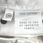 GRLFRND  Devon High Rise Slim Boyfriend Raw Hem Jeans Moon Dance White Size 28 Photo 9