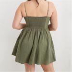 Aerie Love of Linen Blend Mini Dress in Olive Green Women’s Size XS Summer Dress Photo 1