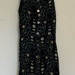Disturbia Pythia Button Up Mini Apron Dress Size 4 Black Photo 0