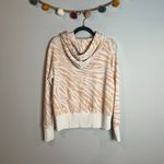 Sundry Anthropologie  Erin Zebra-Striped Hoodie Photo 5
