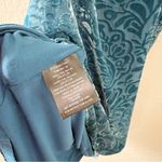 Black Swan  Blue Floral Velvet Mini Dress Photo 5