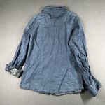 Maurice's Shirt Womens Large Blue Denim Button Up Western Long Sleeve Pockets Photo 9