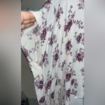 Altar'd State Altar’d State Lilac Floral Cape Short Sleeved Cardigan Oversized Size Small Photo 12