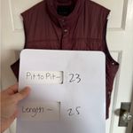 Banana Republic  burgundy purple quilted vest size large Photo 6