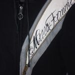 Mecca Femme M Y2K Black White Logo Velour Jogging Suit Hoodie Size M Photo 4