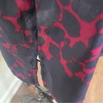 Gap  Floral Mini Dress in Navy and Burgundy, Drop Waist size M Photo 7