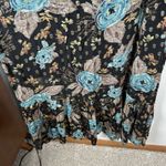 Natural Life  The Alice Floral Metallic Maxi Dress Womens XS Sleeveless Tiered Photo 3