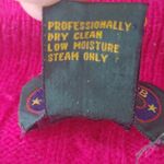 Charter Club Lambswool Viva Magenta Collar Cable Knit Sweater Photo 5