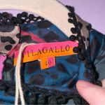 Vilagallo EU 40 US 8 Lola Shirt in Pongo Print Blouse Animal Print Multicolor Blue Photo 3