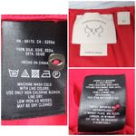 Anthropologie VANESSA VIRGINIA Silvi Red Silk Sheer Peasant Blouse Womens Size S Photo 12