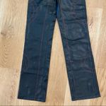 The Kript Dolls Kill -  Kalki Vegan Leather Pants with Circular Top Stitching Photo 3