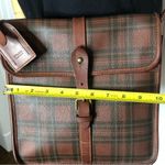Ralph Lauren Tartan Plaid Brown Green Plaid Doctor's Crossbody Messenger Bag Photo 9
