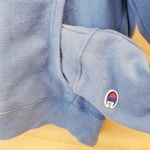 Champion {L} Reverse Weave Blue Drawstring Hoodie Photo 4