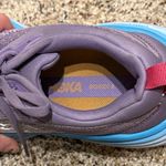 Hoka Women’s Bondi 8 Running Shoes Size 7B Turquoise Purple Cushioned Sneakers Photo 1