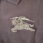 Burberry woman’s embroidered logo polo shirt size S brown Photo 2