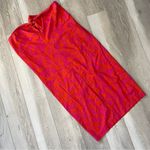 Ralph Lauren Skirt cotton floral tie front slit womens Orange Pink medium beach Photo 0