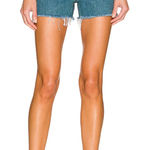 GRLFRND ‎ Helena High Rise Cut Off Short in Deep Springs size 28 Photo 0