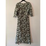 Slate + Willow Gray Black Multicolor Flowy Midi Dress 100% Silk Women's size 6 Photo 6