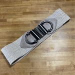  Woven stretchy Belt with Metallic Buckle Photo 0