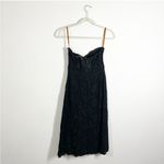 Fame and Partners Mariposa Black Lace Strapless Midi Dress Size 2 Photo 3