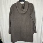 J.Jill Wool Angora Toggle Buttons Gray Tan Coat Size Small Pockets Hood Photo 2