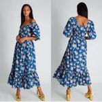 Love Shack Fancy Minnia Maxi Dress Midnight Blue Photo 1