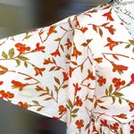 Lovers + Friends Small Summer Romper • Palm Floral • Side Zip Peekaboo Sleeves Photo 11