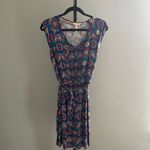 Matilda Jane Splendid Cap Sleeve Blue Floral Short Dress Women's Size Medium Photo 2