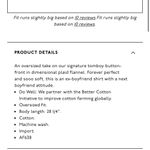 Madewell  Flannel Oversized Ex-Boyfriend Shirt in Romana Plaid Photo 4