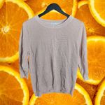 New York & Company Pink Metallic Accent 3/4 Sleeve Boat Photo 1