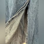 Bill Blass Vintage Front Slit Frayed Denim Skirt, Size 16P Photo 3