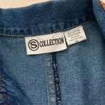 Vintage womens medium beaded denim jacket colorful cute bead jean s collection s Blue Photo 2