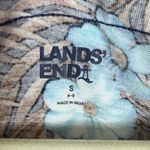 Lands' End  100% Cotton Floral Palm Sleeveless Knee Length Dress Coverup Size S Photo 6
