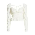 Free People 💕💕 Chloe Top Cotton Sweetheart Neckline ~ White Medium  NWOT Photo 12