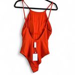 ANDIE  Swim NWT The Asbury Rib One Piece Swimsuit in Sire (Orange) Size L Photo 2