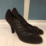 Moschino Cheap and Chic Womens Brown Suede Bow Accents Heels Shoes Bow US 8 / 39 Photo 4