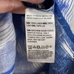 Chico's ‎ Shirt Dress Womens S Ikat Print Midi 100% Linen Long Sleeve Button Up Photo 4